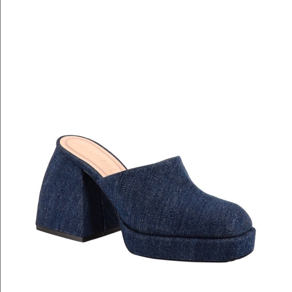 Nodaleto Bulla Geller Denim Platform Mules 